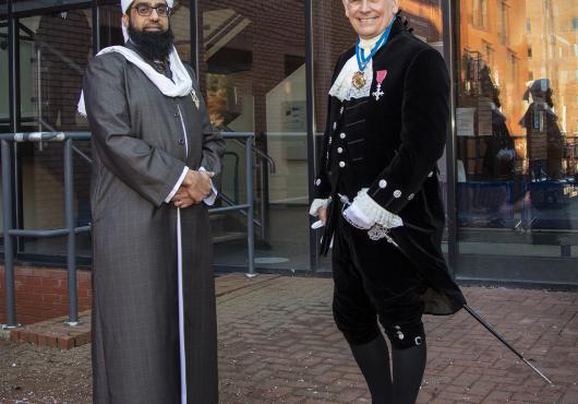 Ian alongside Yasin Patel who he appointed Imam to the High Sheriff