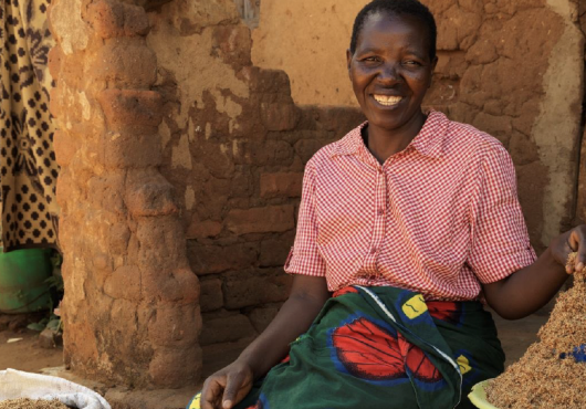 Malawian woman smiling 